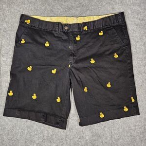 Loudmouth Mens Black Rubber Duck Print Golf Shorts Fun Party Bold‎ Size 44 READ